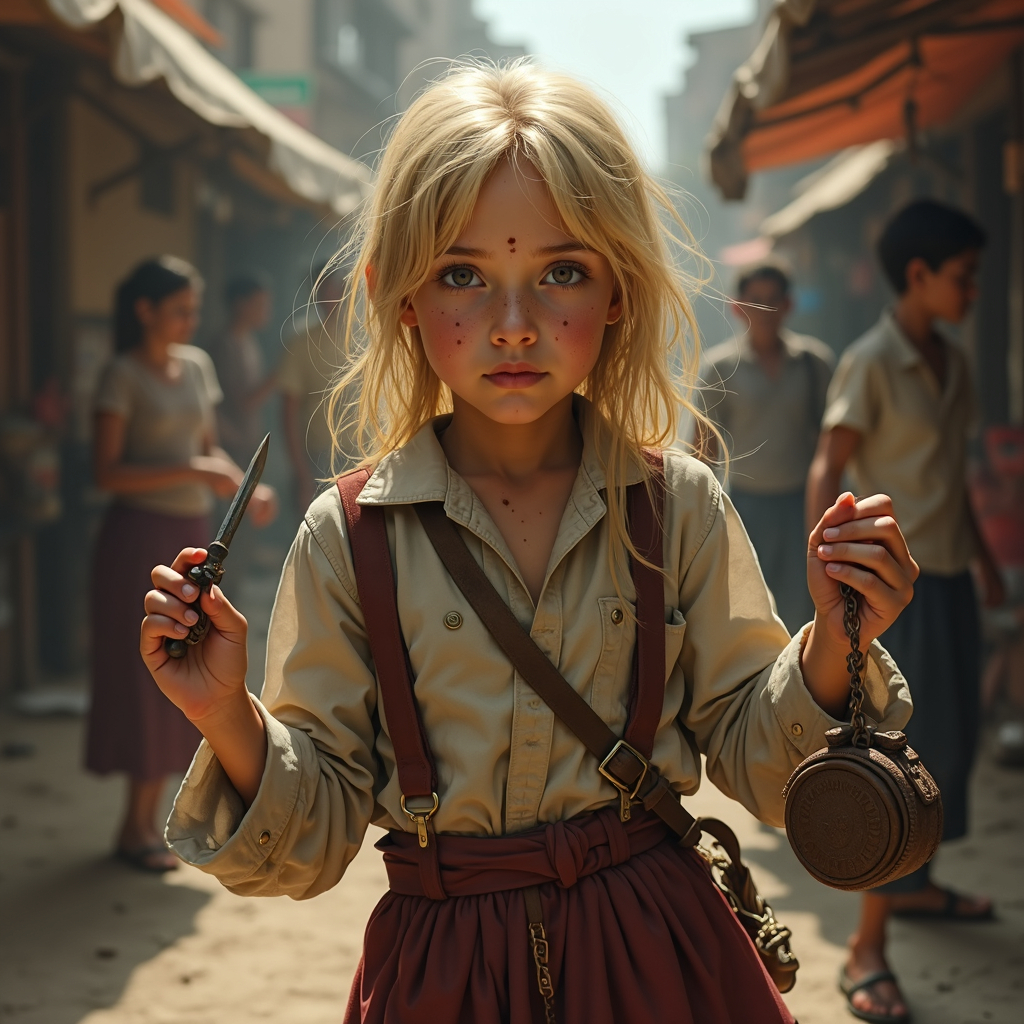 image of a little girl thief